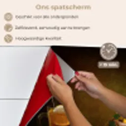 Stilleven - Thee - Citroen - Schilderij - Kunst keuken achterwand spatscherm klein -spatscherm_NL