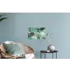 Goud - Marmer - Groen - Luxe - Marmerlook - Grijs Muursticker klein -plant