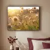 Planten - Natuur - Bloemen - Zon - Horizon Textielframe zwart klein -sfeer1