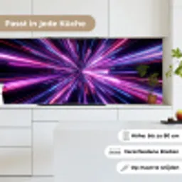 Lichtsnelheid - Ruimte - Roze - Paars keuken achterwand 2 middel -sfeer4_DE