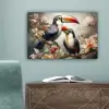 Toekan - Vogels - Bloemen - Jungle canvas 2cm klein -sfeer4