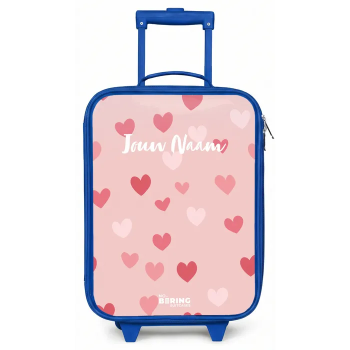 Hartjes Kinderkoffer - Blauw klein -zz3dotto