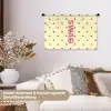 Swag - Roze - Stippen - Geel Wandkleed katoen klein -tsfeer1_DE