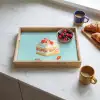 Slagroom - Taart - Blauw - Eten Dienblad Rechthoek middel -sfeer2