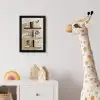 Plankjes - Boeken - Vaasjes - Planten fotolijst zwart zonder passe partout klein -usfeer4_kinderkamer