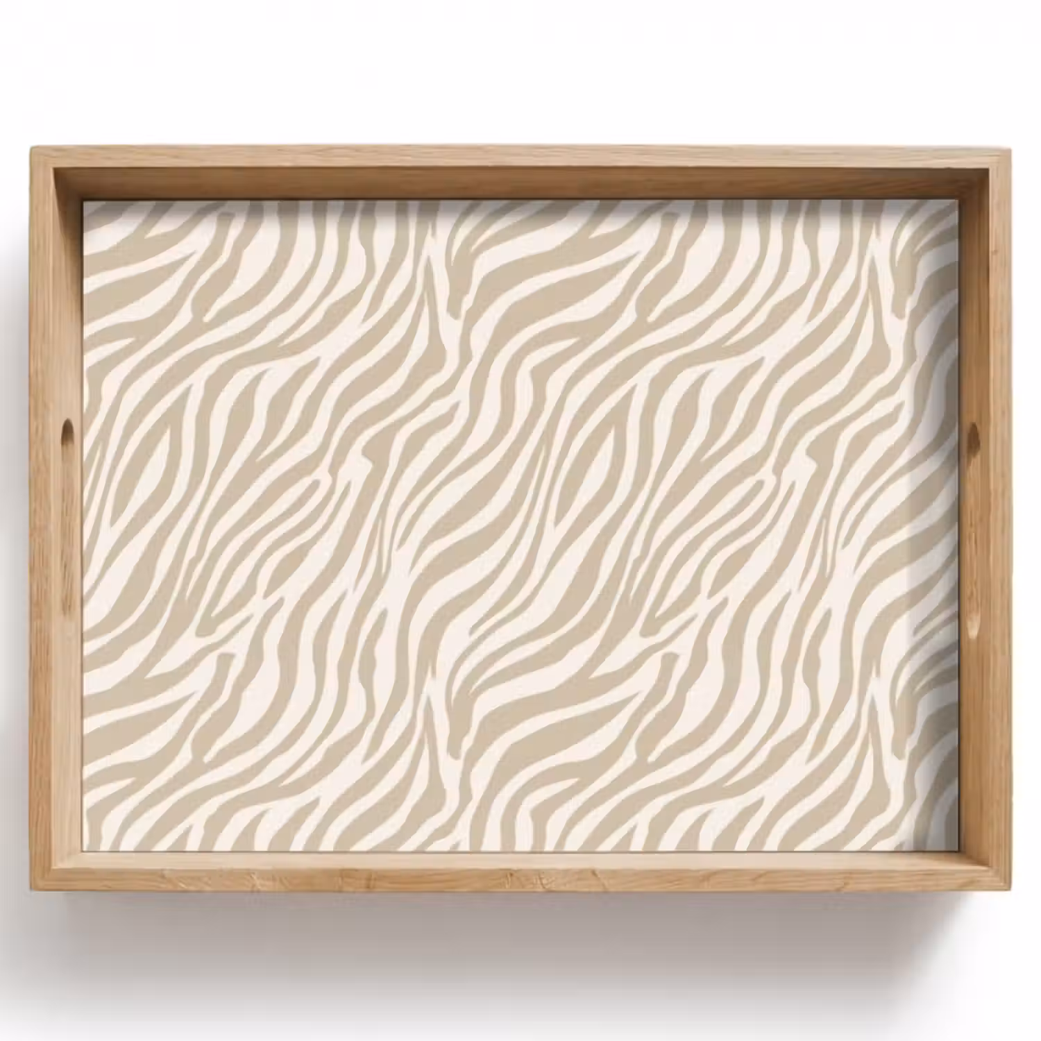 Tablett - Zebra - Muster - Beige