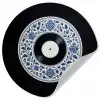 Vinyl - LP - Delfts Blauw - Muziek Wandcirkel behangsticker klein -3d