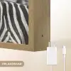 Zebra's - Zwart - Wit Light Box met batterij (Wandlamp) middel -USP_websiteoplaadbaarNL