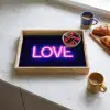 Neon - Love - Valentijn Dienblad Rechthoek middel -sfeer2