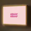 Bisou - Roze - Schaduw Light Box met batterij (Wandlamp) middel -z3d_website