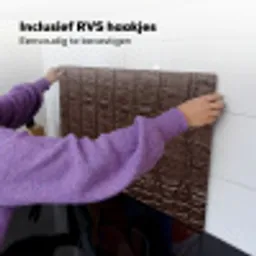 Krokodil - Leer - Bruin Inductie beschemer met haakjes klein -ky-ophangen-nl