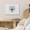 Basketbalbord - Minimalistisch - Zwart PET vilt klein -sfeer3