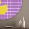 Tekst - Eend - Paars Akoestische PET Vilt - Rond klein -sfeer5_closeup
