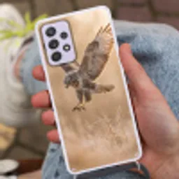 Buizerd - Roofvogel - Natuur - Bruin Hoesje Samsung Galaxy A52 5G met koord klein -sfeer3