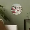Kerstsfeer - Landelijk - Rood Akoestische PET Vilt - Rond klein -sfeer2