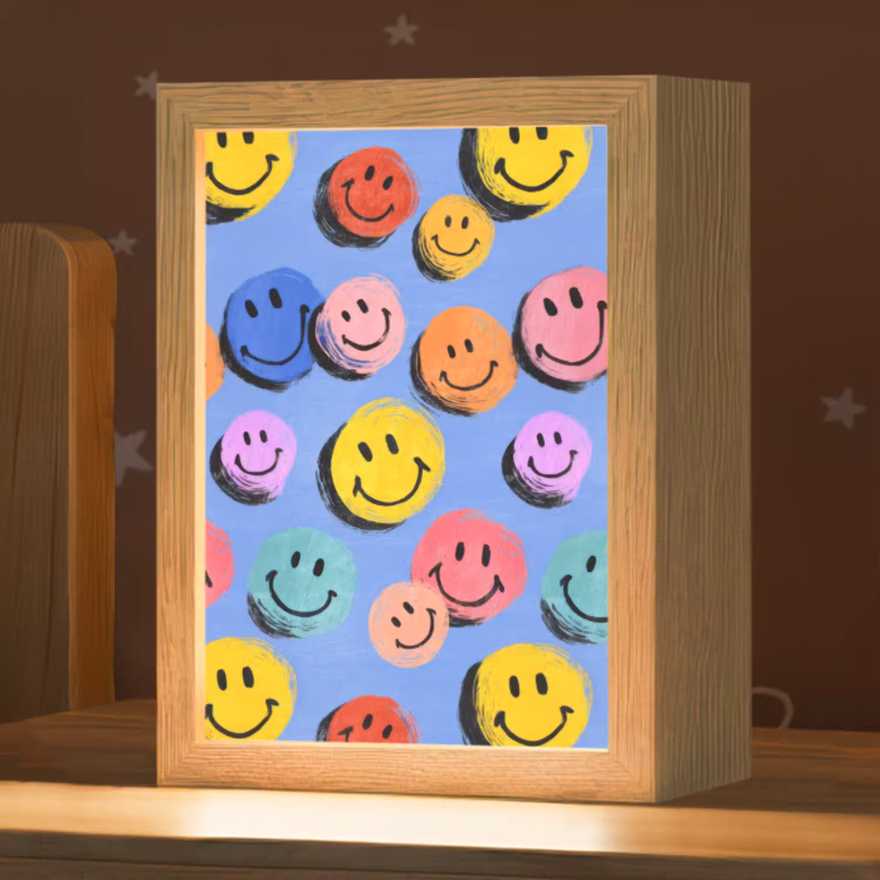 Smileys - Kleurrijk Light Box met kabel klein -zzz_3d_website