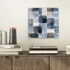 Patroon - Blauw - Vierkanten plexiglas 5mm klein -sfeer1
