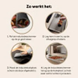 Patroon - Retro - Kleurrijk Inductie beschermer vinyl 3mm middel 274 -sfeer9