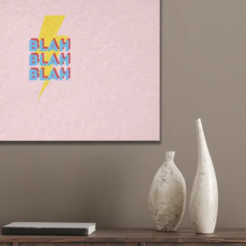 Blah - Bliksem - Roze PET vilt klein -sfeer6_closeup