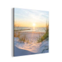 Strand - Zon - Duin - Gras - Zand - Horizon aluminium wit klein -3d