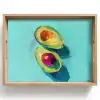 Avocado - Groen - Pit - Schaduw Dienblad Rechthoek middel -z3d_shopping