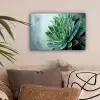 Vetplant - Bladeren - Groen - Wazig canvas 2cm klein -sfeer1