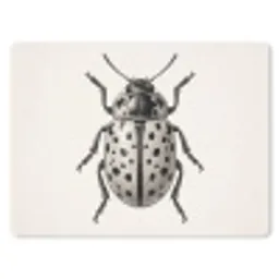 Kever - Insect - Vintage muismat rubber klein -3d