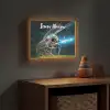 Voetbal - Goal - Sport - Jongens Light Box met batterij (Wandlamp kind) middel -sfeer5_kind