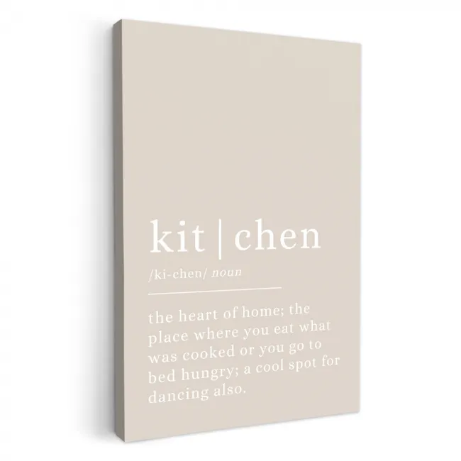 Keuken: Meer dan een Ruimte KitchenYeah - Keuken - Canvas klein -3d