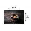 Kop - Koffie - Hout - Bonen Placemat vinyl groot -specs