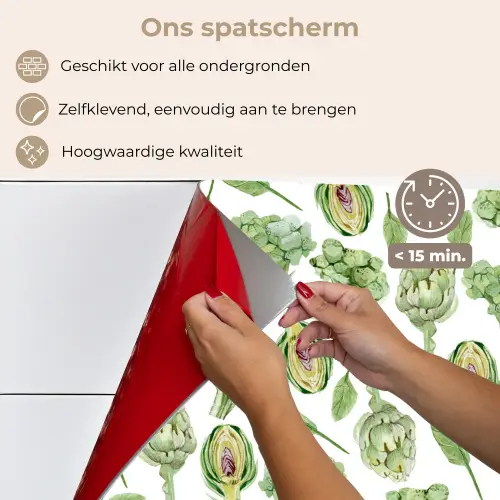Groene - Groente - Broccoli - Artisjokken keuken achterwand spatscherm klein 900 -spatscherm_NL