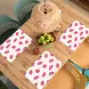 Aardbeien - Rood - Roze - Patroon Placemat vinyl groot 368 -zzsfeer5_Kitchenyeah-website