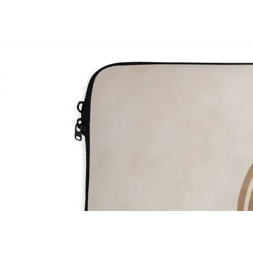 Symmetrische bocht - Koperkleurig laptophoes neopreen klein -detail