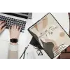 Japandi - Landschap - Beige laptophoes neopreen klein -bureau
