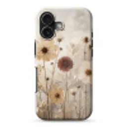 Wilde bloemen - Botanisch - Vintage - Natuur - Rustiek Toughcase MagSafe Apple iPhone 17 klein -3d
