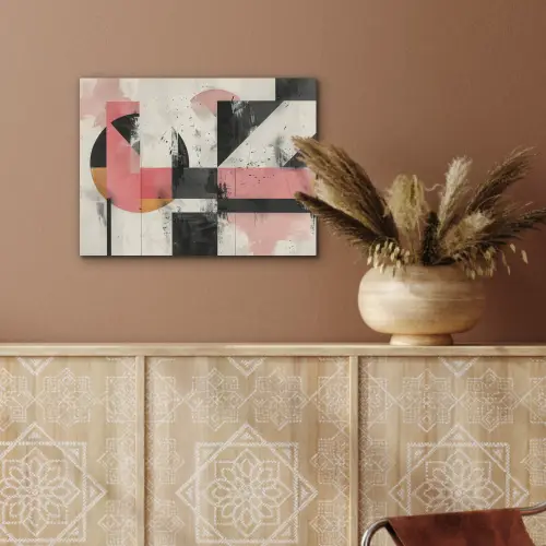Roze - Abstract - Aesthetic - Modern - Vormen PET vilt klein -sfeer4