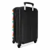 Divers gekleurde abstracte bladeren NBS - Handbagage koffer - Volwassenen Unisex middel -achterkant