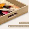 Bloem - Abstract - Kleurrijk - Bladeren Dienblad Rechthoek middel -USP_HandgreepNL