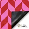 Patroon - Zigzag - Rood Deurmat klein -antislip_NL