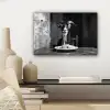 Geit - Bord - Spaghetti - Zwart Wit canvas 2cm klein -sfeer6