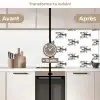 Kreeften - Zwart - Patroon keuken achterwand 2 middel -voor-na2_FR