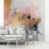 Abstract - Pastel kleuren - Goud - Modern - Aesthetic fotobehang vinyl groot -woonkamer