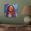 Regenboogkleuren - Man - schilderij plexiglas 5mm klein -sfeer3
