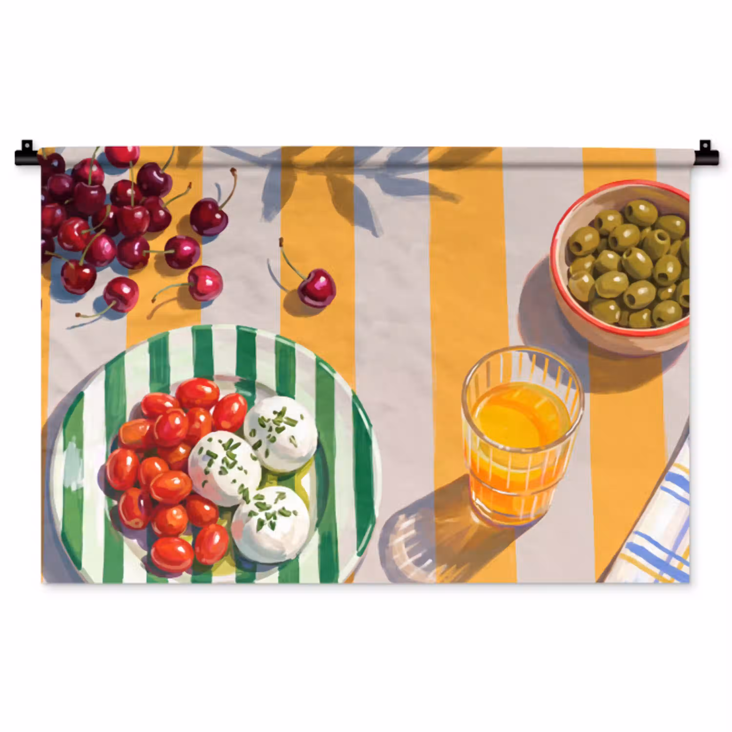 Eten - Zomer - Kleurrijk Wandkleed katoen middel -zz3d