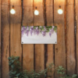 Blauwe regen - Bloemen - Paars tuinposter los doek klein -sfeer1