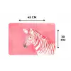 Zebra - Pink - Verf Placemat vinyl groot -specs