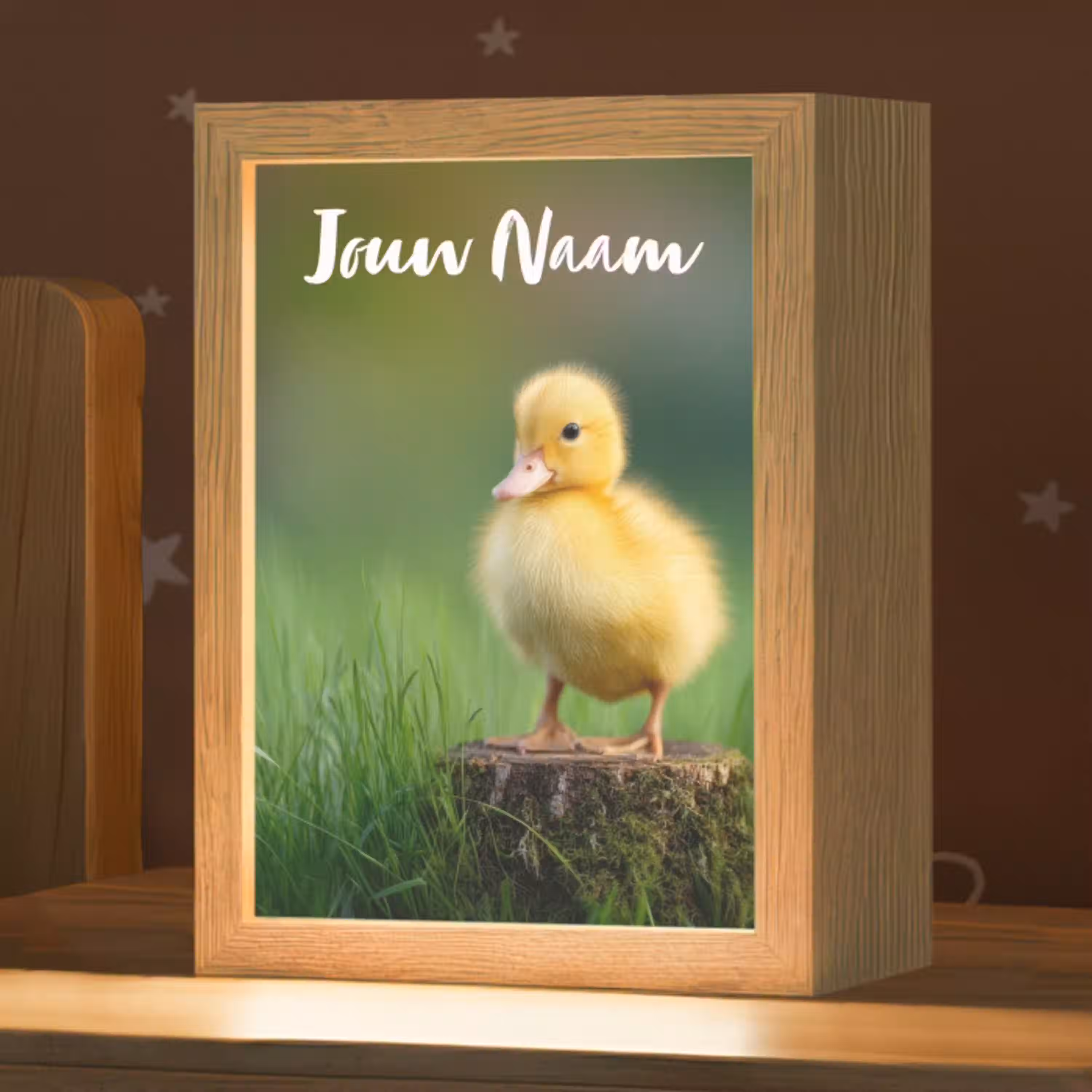 Kuiken - Eend - Geel - Gras Light Box met kabel (Kinderlampje) klein -zzz_3d_website