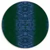 Slang - Boa - Blauw - Groen Wandcirkel plexiglas klein 852 -3d