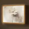 Bloem - Beige - Verf - Schaduw Light Box met batterij (Wandlamp) middel -z3d_website