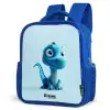 Blije Bronto Kinderrugzak - Blauw middel -schuin